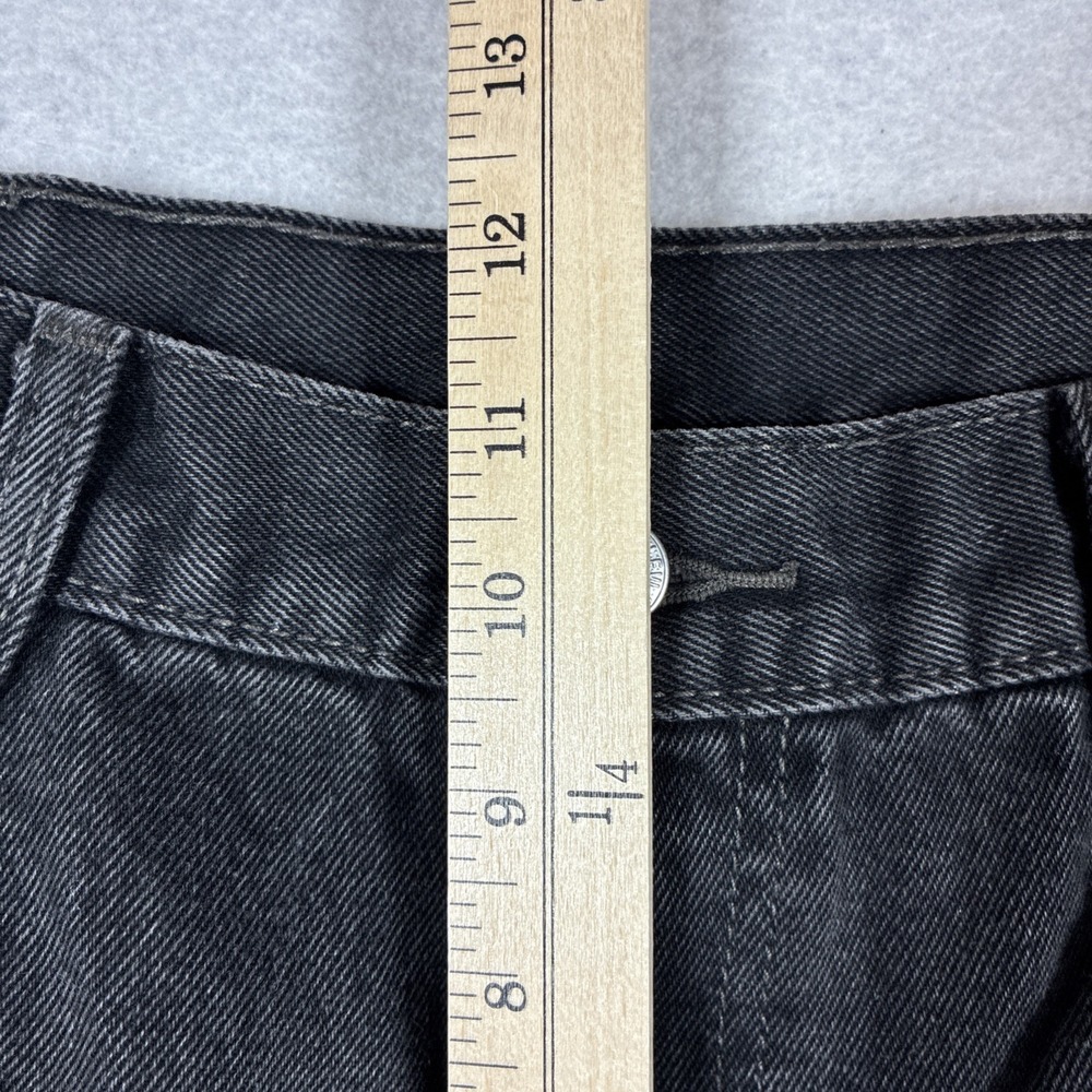 Levis 517 Mens Bootcut Jeans Faded Black Denim Pants 33x29 *Hemmed* Starched - Picture 12 of 15